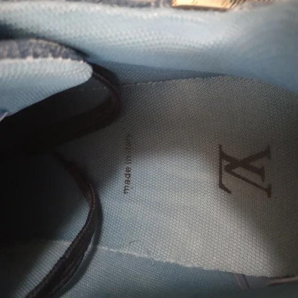 Louis Vuitton Blue Athletic Sneakers with Distinctive Design
